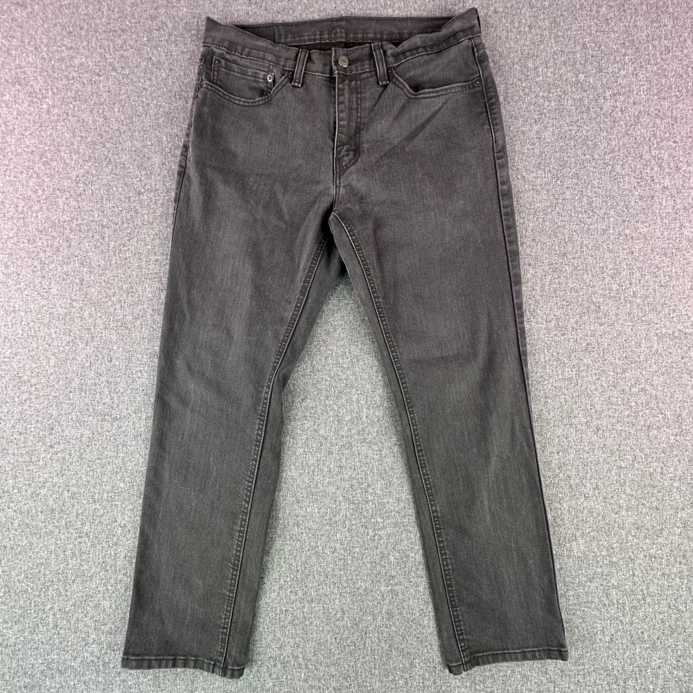 Levi's Jeans Mens 34 541 Athletic Taper Gray Stretch Denim Waterless